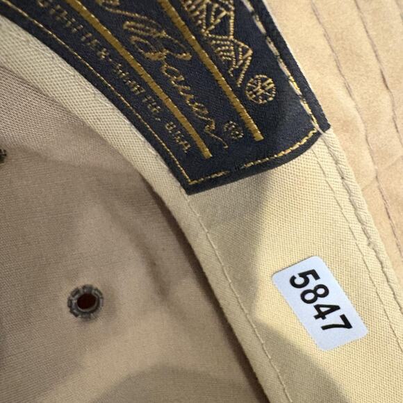 Eddie Bauer Hat Cowboy Strap Back Large Tan Brown Suede Leather Outdoor Mens - Picture 12 of 12